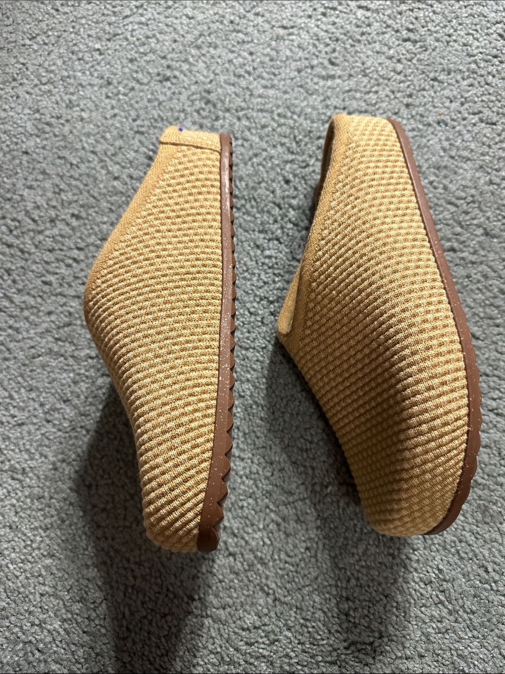 Rothy's Tan Ribbed Slip-On Mules - Picture 3 of 6